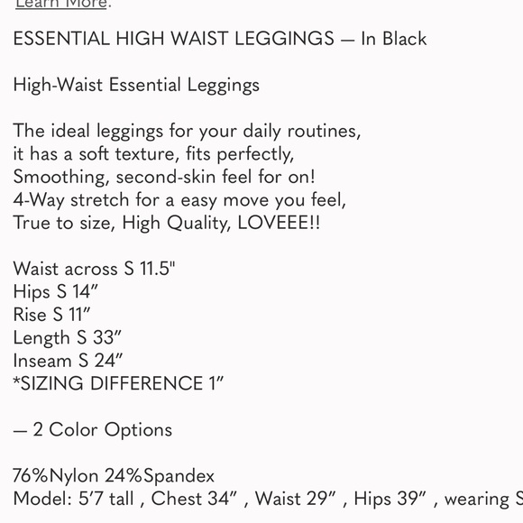 bundle essential high waist leggings - Picture 9 of 9